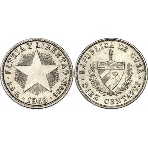 Cuba 10 Centavos 1949