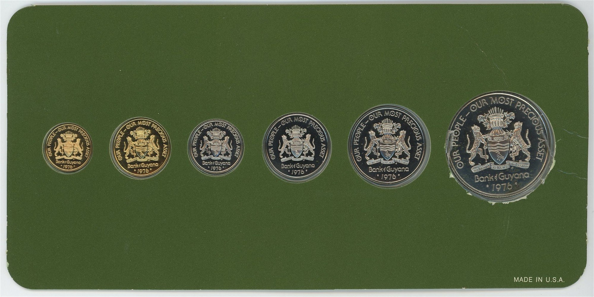 Guyana Annual Proof Set 1976 FM - Online auction / Online bidding