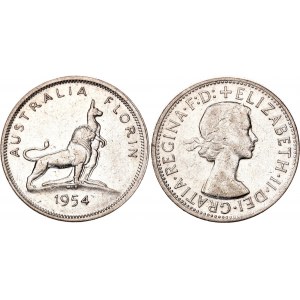 Australia 1 Florin 1954