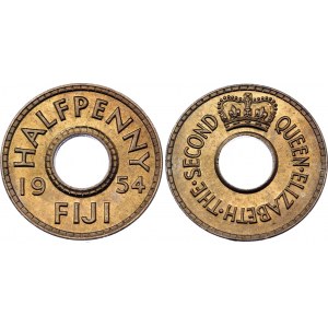 Fiji 1/2 Penny 1954