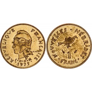 New Hebrides 1 Franc 1975