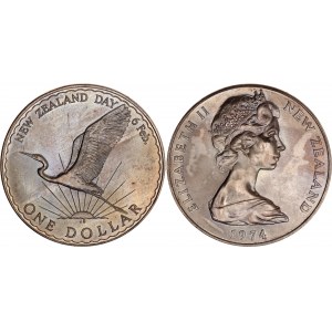 New Zealand 1 Dollar 1974