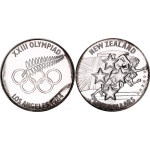 New Zealand 5 Dollars 1984 Specimen