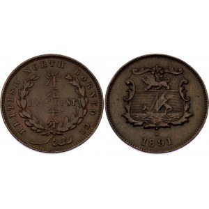 British North Borneo 1/2 Cent 1891 H