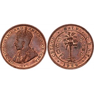 Ceylon 1/2 Cent 1926