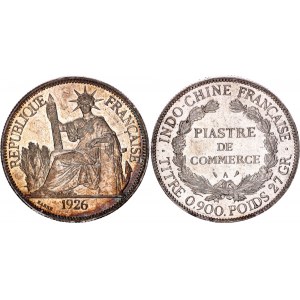French Indochina 1 Piastre 1926 A