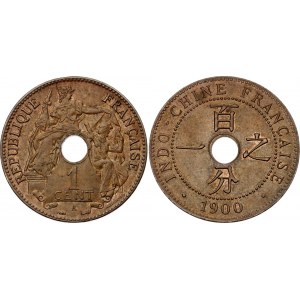 French Indochina 1 Centime 1900 A