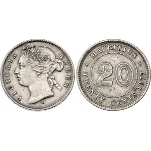 Mauritius 20 Cents 1877