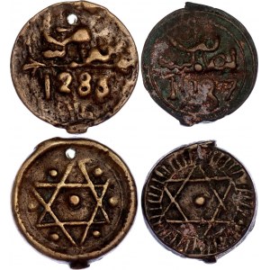 Morocco 2 x 2 Falus 1867 - 1870 AH 1283 - 1287