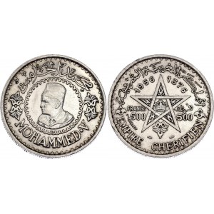 Morocco 500 Francs 1956 AH 1376