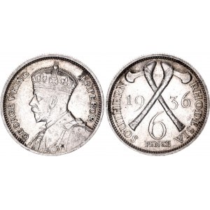 Rhodesia 6 Pence 1936