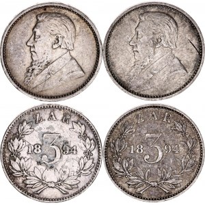 South Africa 2 x 3 Pence 1894
