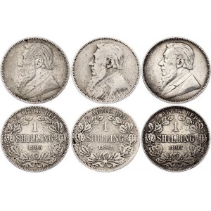 South Africa 3 x 1 Shilling 1892 - 1897