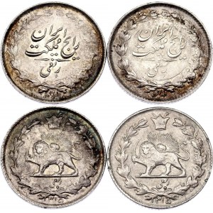 Iran 3 x 1/4 Riyal 1936 AH 1315