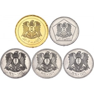 Syria Lot of 5 Coins 1991 - 2003