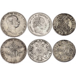 Austria Lot of 3 Coins 1689 - 1908