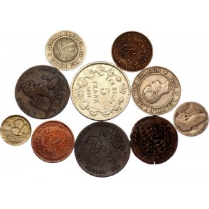 Belgium Lot of 10 Coins 18 - 20th Century