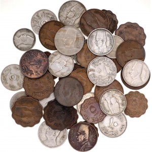 Egypt Lot of 40 Coins 1926 - 1946