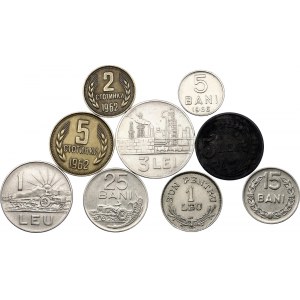 Europe Lot of 9 Coins 1924 - 1966