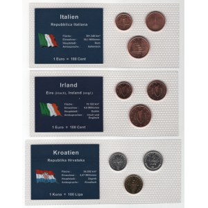 Europe Lot of 3 Sets of 3 Coin 1999 - 2014
