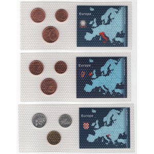 Europe Lot of 3 Sets of 3 Coin 1999 - 2014