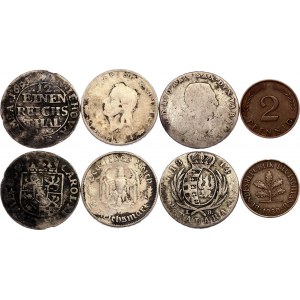 Germany Lot of 4 Coins 1691 - 1950
