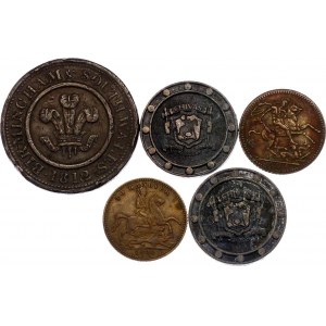 Great Britain Lot of 5 Tokens 1812 - 1968