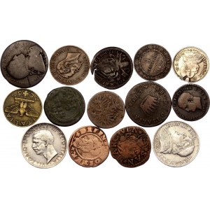 Italy Lot of 14 Coins 1619 - 1941