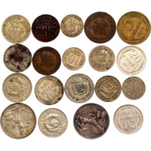 Russia Lot of 19 Coins 1909 - 1939