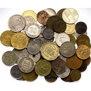 World Lot of 60 Coins 1800 - 2019