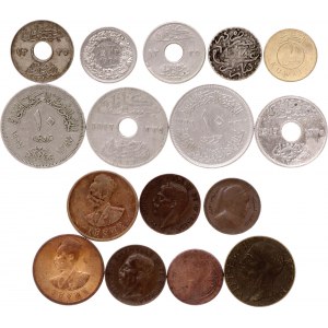 World Lot of 16 Coins 1890 - 1974