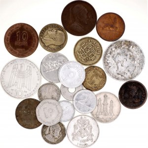 World Lot of 20 Coins 1920 - 1999