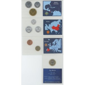 World Lot of 4 Coin Sets 1986 - 2009