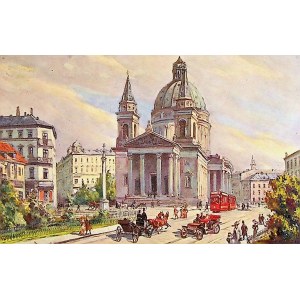 BAGIEŃSKA J. - WARSZAWA. Plac i kościół św. Aleksandra
