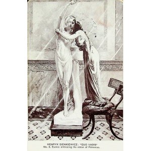 SIENKIEWICZ H. - QUO VADIS. Eunice obejmująca posąg Petroniusza/Eunice embracing the statue of Petronius