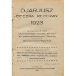 DUNIN-WĄSOWICZ Władysław [ed.] - Diary of a Reserve Officer 1923. Published by the Citizens' Committee for Assistance to Demobilized Officers [1922].