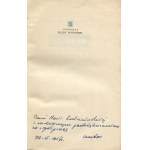 JASIENICA Pawel - Traces of Skirmishes [first edition 1957] [AUTOGRAPH AND DEDICATION].