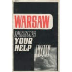 NAGÓRSKI Zygmunt - Warsaw fights alone [1944] [cover by Jan Polinski].