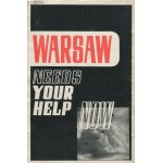 NAGÓRSKI Zygmunt - Warsaw fights alone [1944] [okł. Jan Poliński]