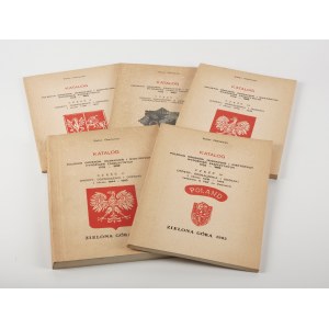 OBERLEITNER Stefan - Katalog polskich orderów, odznaczeń i niektórych wyróżnień zaszczytnych 1705-1982 [Satz mit 5 Teilen] [Zielona Góra 1983].