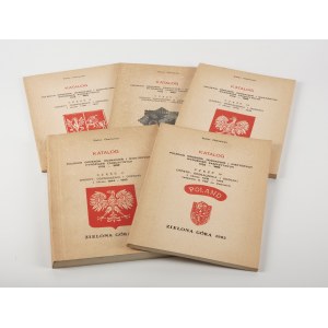 OBERLEITNER Stefan - Katalog polskich zamówień, odznaczeń i niektórych wyróżnień zaszczytnych 1705-1982 [set of 5 parts] [Zielona Góra 1983].