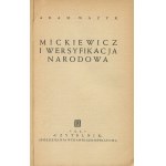 WAŻYK Adam - Mickiewicz i wersyfikacja narodowa [wydanie pierwsze 1951] [AUTOGRAF I DEDYKACJA]