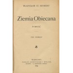 REYMONT Władysław St. - Ziemia obiecana. Román [první vydání 1899].