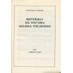 KRYSKA-KARSKI Tadeusz - Materiały do historii Wojska Polskiego [komplet wydawniczy] [Londyn 1982-1987]