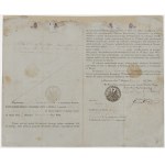 Wojsko Polskie. Uwolnienie od służby trębacza 2 Pułku Piechoty Liniowej [1827] [z podpisem generała brygady Antoniego Darewskiego]