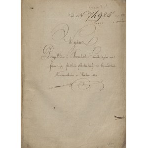 [powstanie listopadowe] Wykaz przychodu i rozchodu funduszów na formację pułków strzeleckich w województwie krakowskim w roku 1831