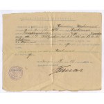 [zestaw 6 dokumentów] Dokumenty wojskowe działacza niepodległościowego Brunona Piechowiaka z Lutomia (1898-1944): zaświadczenie o służbie przy J. Piłsudskim, książeczka strzelecka, legitymacja 10 Pułku Strzelców Wielkopolskich i inne