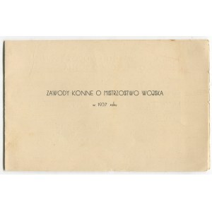 [Maciejowski] Zaproszenie dla Józefa Maciejowskiego (1897-1945) na Zawody Konne o Mistrzostwo Wojska [Białystok 1937]