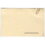 Zaproszenie dla inż. Władysława Łozińskiego (1892-1945) na uroczystość wręczenia dyplomów, nadających tytuł fundatora samolotu challenge'owego (...) w lokalu okręgu L.O.P.P. m. st. Warszawy [1938]