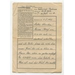 [zestaw 10 listów] Korespondencja Tadeusza Fabisińskiego, kierownika szkoły w Byczynie, z obozów koncentracyjnych Dachau i Mauthausen [1940-1944]